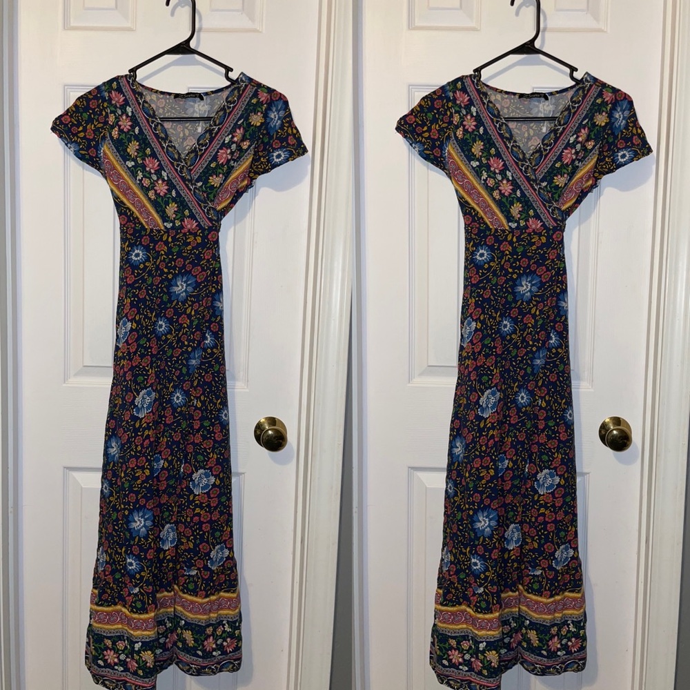 Boho wrap dress